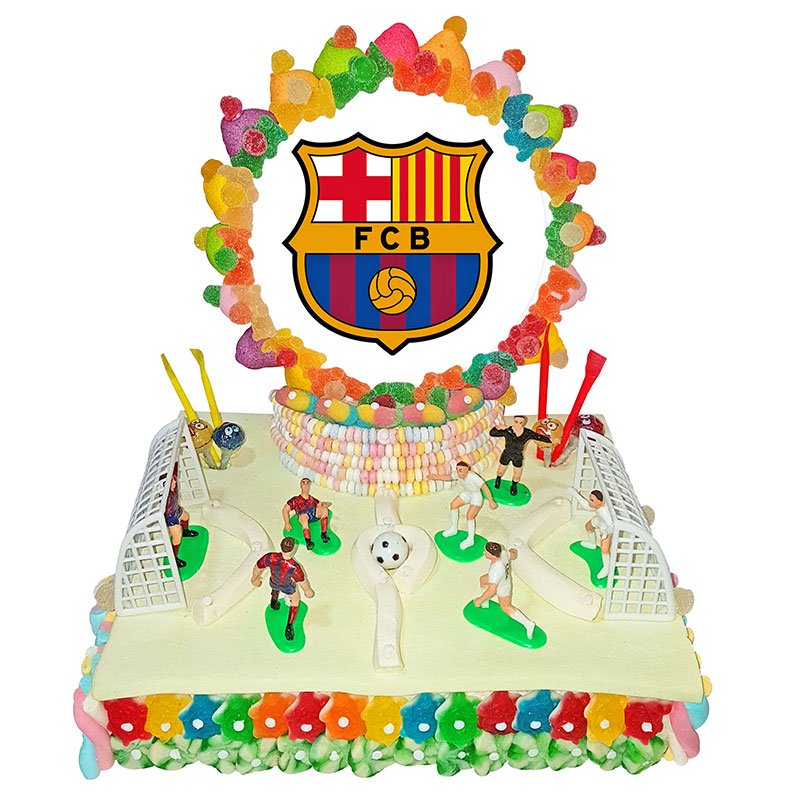 Gateau De Bonbons Terrain Fc Barcelone 1 180 Kg